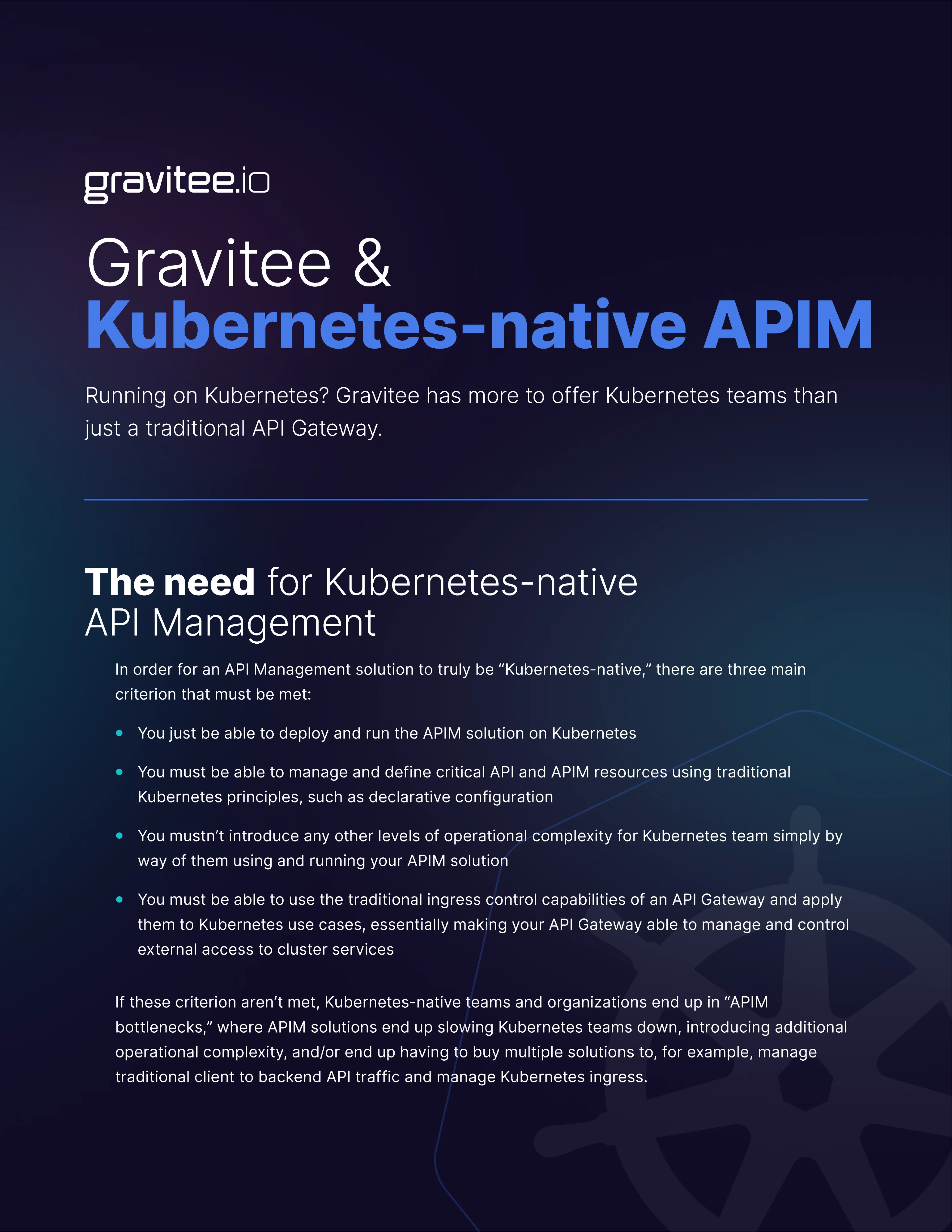 Gravitee K8s Sales flyer